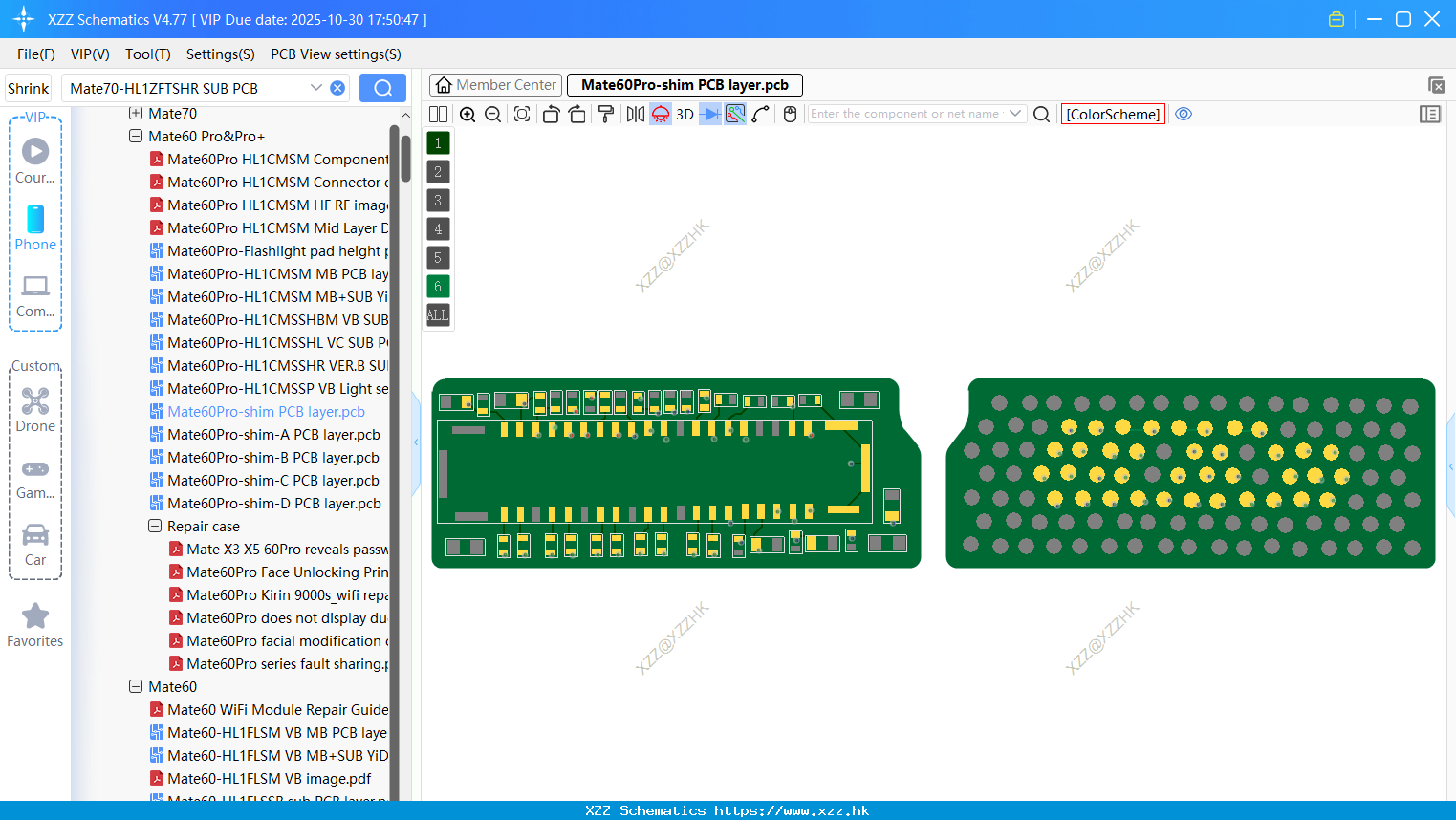Huawei Mate60Pro-shim PCB Layer